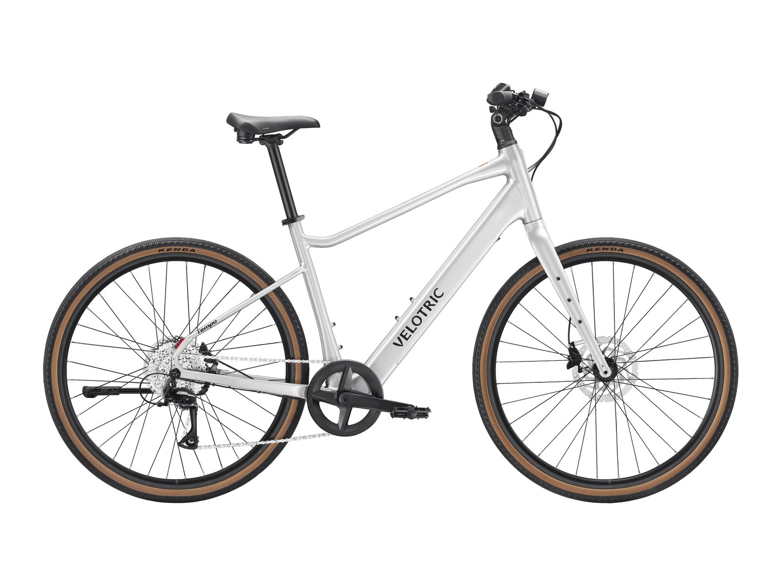 Velotric Tempo in Lightning Silver, side view