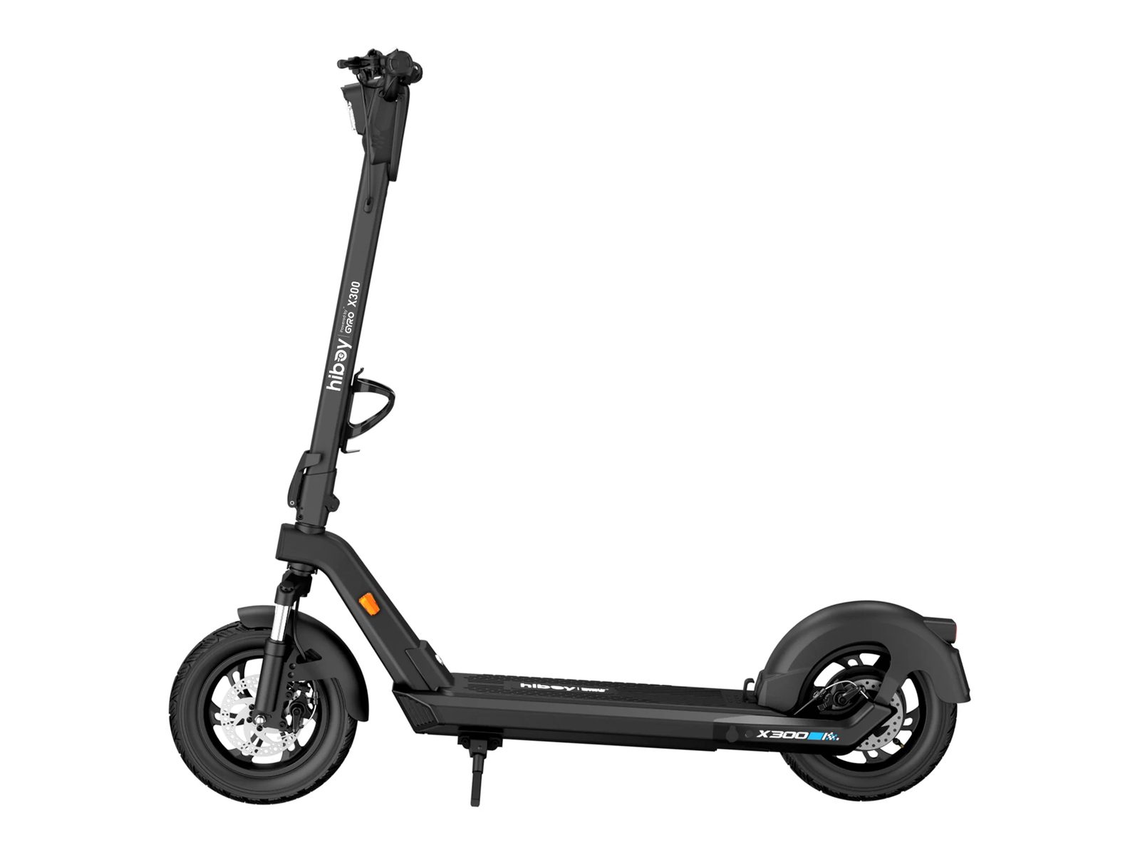 Hiboy X300 big-wheel electric scooter in black, side view
