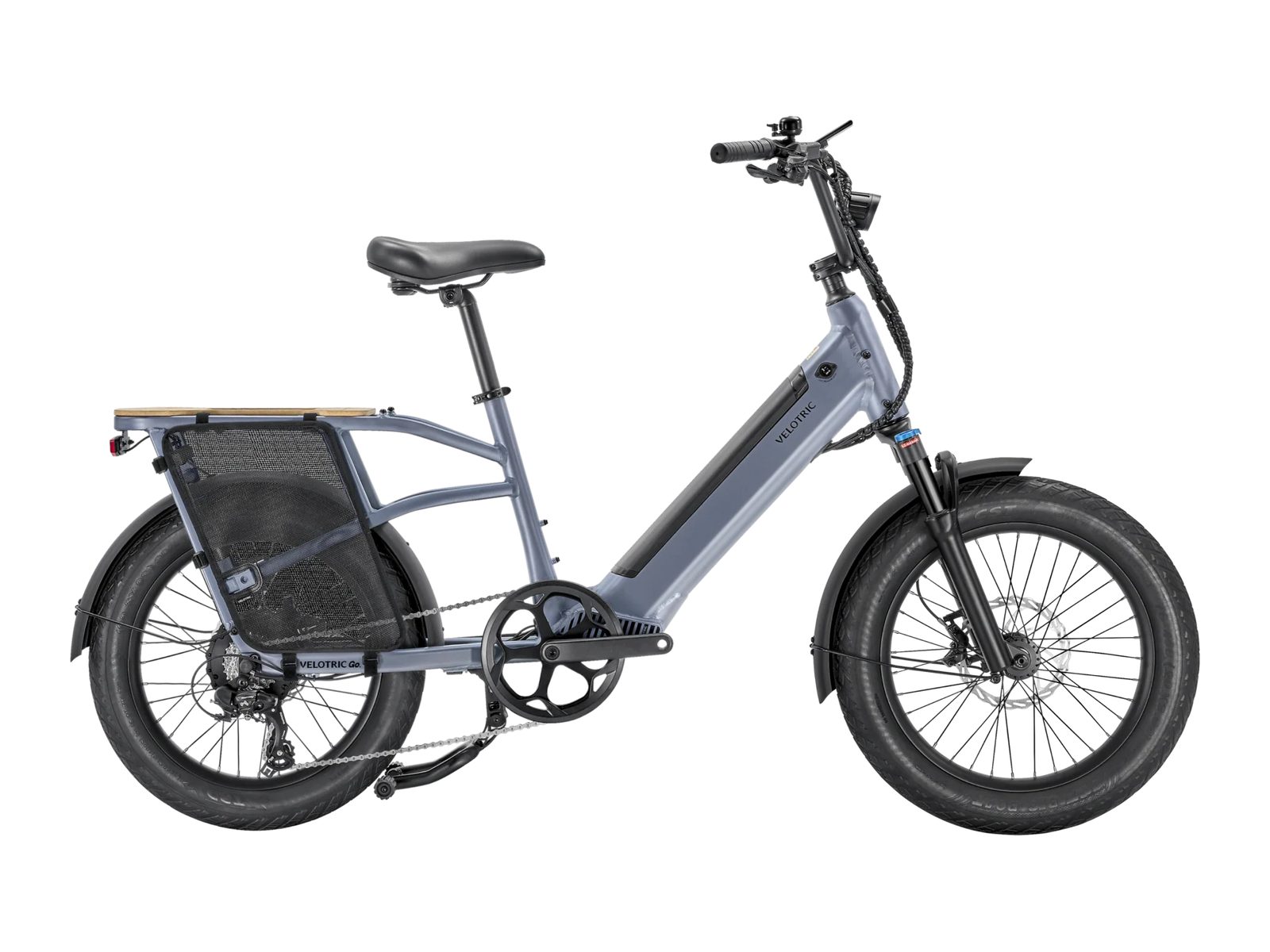 Velotric Go 1 in Indigo Gray, side view
