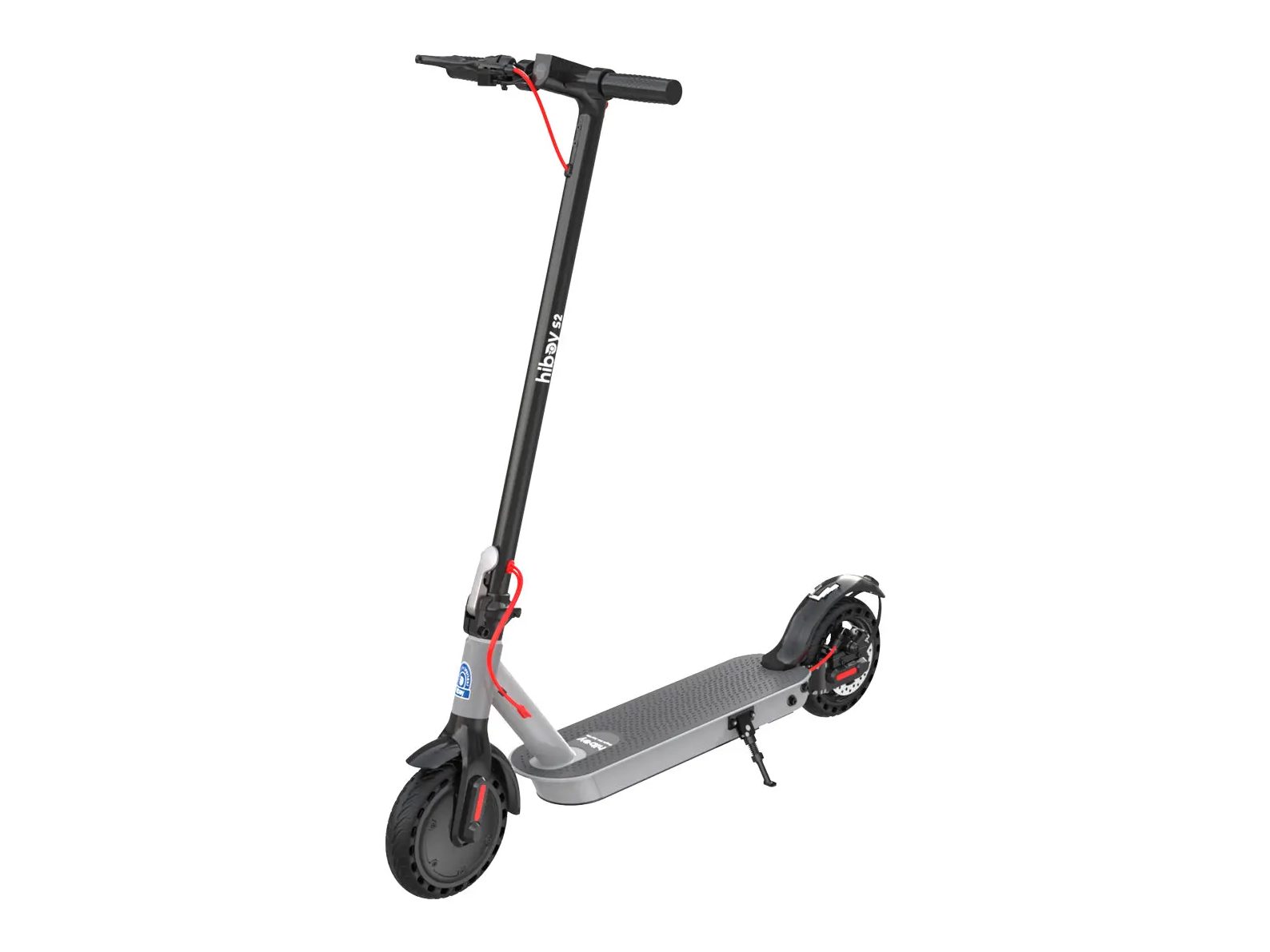 Hiboy S2 electric scooter in black, studio view 1